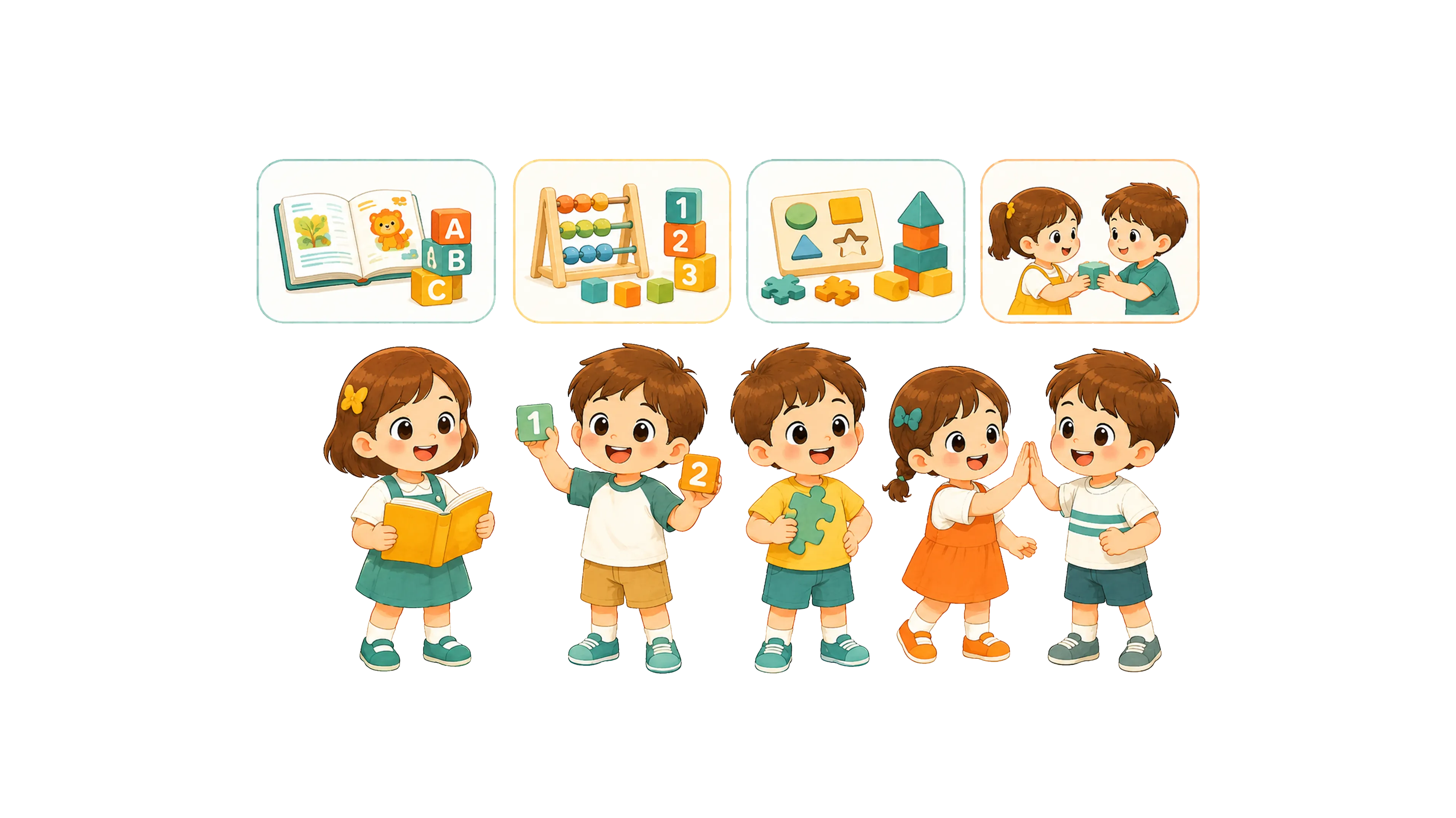 Pre-K children building kindergarten readiness skills